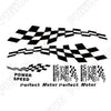 Car Styling Stickers Waterproof 161cm Black Lattice Vinyl Decals