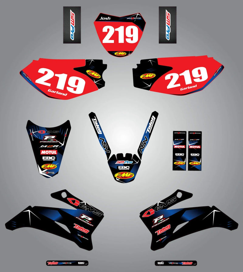 Custom Graphic Kit - BARBED - Yamaha TTR 110 (All Years) - Stickers