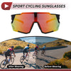 1 Pc Motorcycle Riding Goggles Red Black Tri-Acetyl Cellulos PC