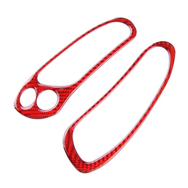 Corvette C5 Red Carbon Fiber Side Dashboard Button Switch Cover Trim (1997-2004)