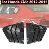 Honda Civic 2 x Car Side Quarter Window Vent Louver Covers (2012–2015)