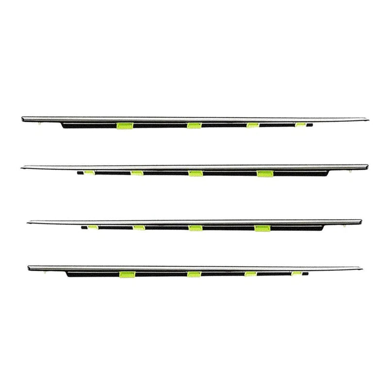 4x Outer Weatherstrip Door Belt Chrome Fits Honda Civic EK EM 4D Sedan 1996-00