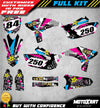 Yamaha YZF 250 (2010-2013) RUSH STYLE Stickers Custom Graphics Full Kit