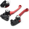 KAWASAKI KX250F KX450F Red Pivot Brake Clutch Levers (2004-2023)