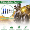 Motorcycle Black Blue Rhombus 7/8" 22mm Hand Grips
