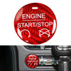 Ford Mustang Carbon Fiber Red Engine Start Stop Button Cover Trim (2015-2022)