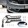 Vehicles 2PCS L Shaped Car 6LED 12V DRL Waterproof Driving Fog Light Lamp