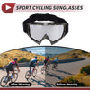 Motorcycle Motorcycle Goggles Silver Tone Lens Black Gold Frame PC TPU