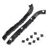 Honda CR-V (2007-2011) Black Rear Bumper Support Bracket 1 Pair