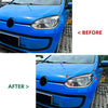 Volkswagen UP 2 x Carbon Look Headlight Eyelid Trim (2011-2015)