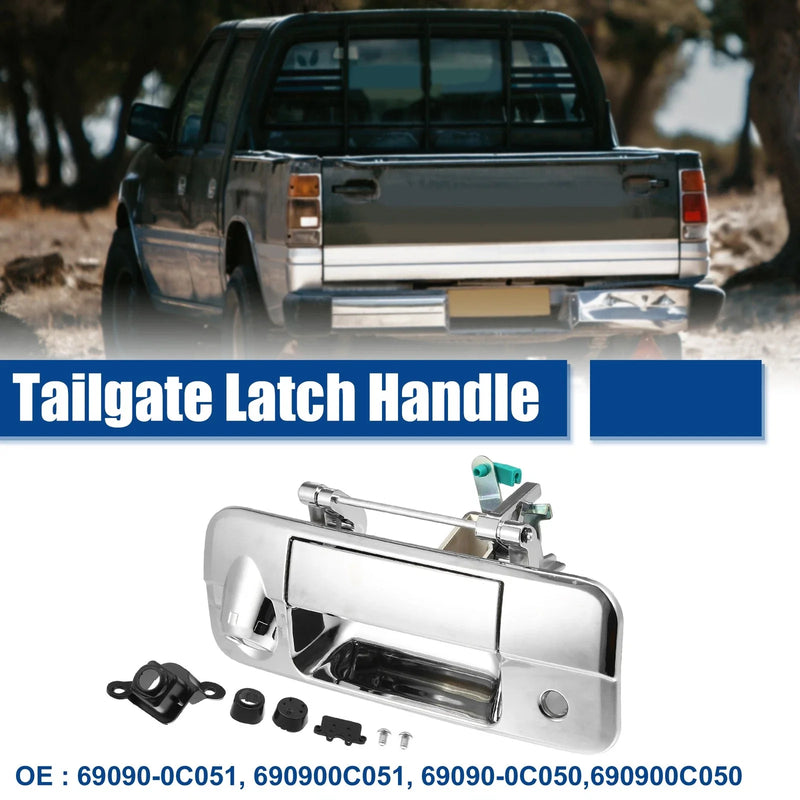 Toyota Chrome Rear Door Liftgate Latch Handle with Keyhole Camera Hole