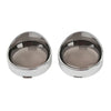 Harley Touring Dyna Smoke Lens Turn Signal Light Trim Ring Visors Bezels