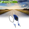 Motorcycle M8/M10 Rear View Mirror Polygonal Aluminum Alloy Black Blue