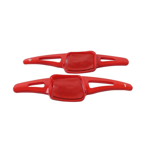 VW Golf, Atlas, Sharan, Touareg Red Steering Wheel Paddle Shifter Extensions