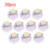 Auto Car 20 x T5 B8.4D White LED Dashboard Light Bulbs