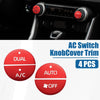 Toyota RAV4 4Pcs AC Switch Knob Cover Trim (2019–2022)