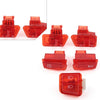 GY6 50-150cc 5Pcs Red Turn Signal Headlight Ignition Horn Switch Caps