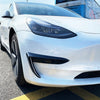 Tesla Model 3 Adhesive Front Bumper Side C Canards Covers Trims (2017-2023)
