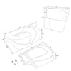 Harley Street Glide Touring Driver & Passenger Seat w/ Backrest (2014 - 2023)