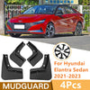 Hyundai Elantra 4Pcs Mud Flaps Splash Guards Mudguard Fender (2021–2023)