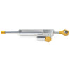 Moto - Silver / Orange 24cm Universal Adjustable Steering Damper Stabilizer