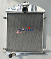 Ford Model A 3.3L Aluminum Radiator & Fan (1928-1929)
