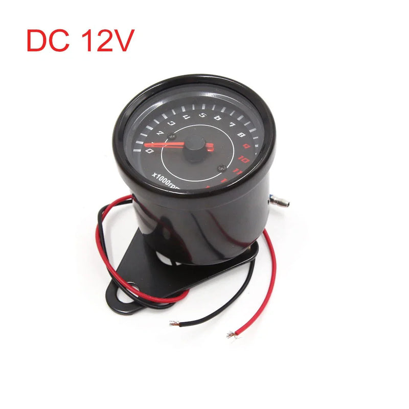 Universal Motorcycle Tachometer 0-13000RPM Single Gauge Meter