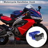 Make Model Square Aluminum Alloy Motorcycle Hanging Hook 1 Set Blue 50mm
