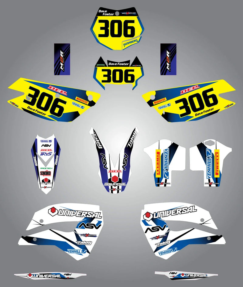 Husaberg FE 390, 450, 570, TE 250, 300, FX 450, FS 570 Storm Stickers (2009-2012)