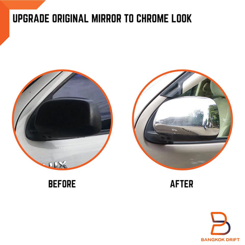 Toyota Hilux Ute Vigo SR5 Chrome Side Mirror Cover Trim (2005-2014)