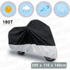 Honda Goldwing 1100 1200 1500 1800 XXXL 180T Black+Silver Motorcycle Cover