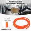 Motorcycle Dirt Bike Vent Line Hose 0.31'' x 7ft Orange Red