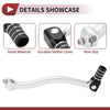 Kayo T6 Folding Gear Shifter Lever Silver Tone Black (2020–2023)