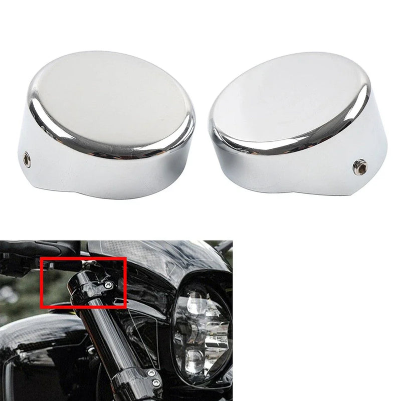 Harley Softail Breakout FXBR FXBRS Chrome Upper Fork Caps Covers (2018-2023)
