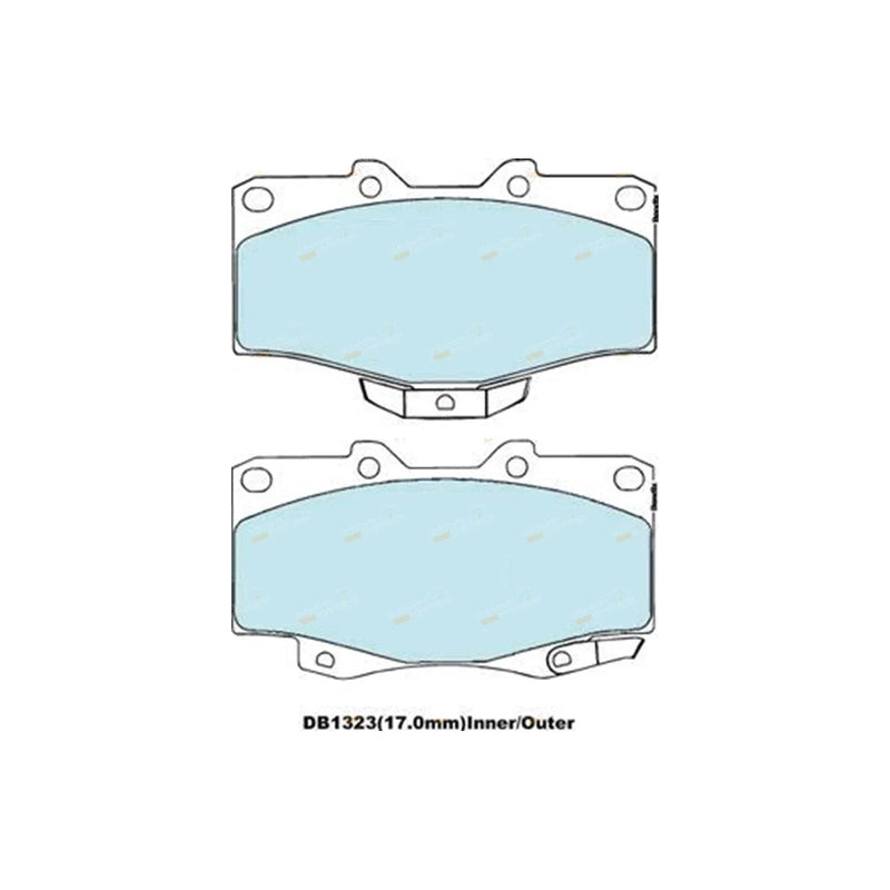 Hilux Surf KZN185 Front Slotted Disc Brake Rotors + Pads (1995–2002)