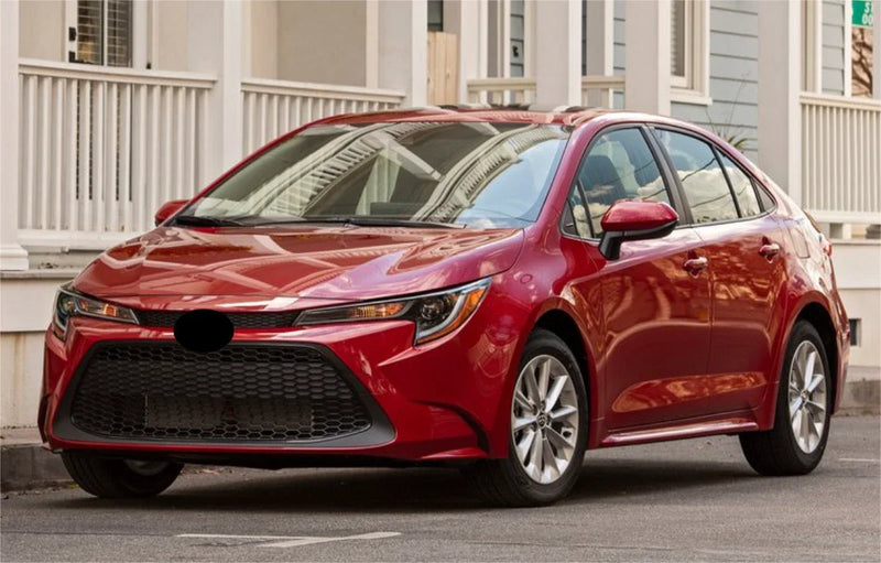2020-2023 Toyota Corolla Sedan Silver Painted Mud Flaps (2020-2023)