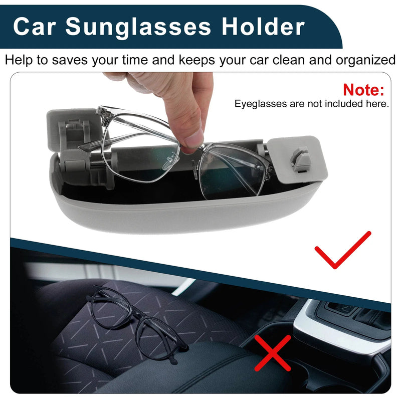 Mercedes-Benz C Class Eyeglasses Holder Storage Box Grey Sunglasses Case