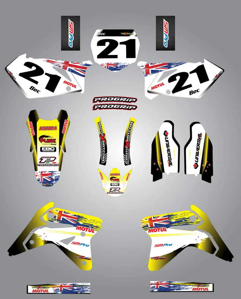 Suzuki RMZ 450 Aussie Pride Custom Graphics Kit (2007)