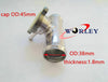 Car 32mm Aluminum In-Line Radiator Hose Connector Filler Neck/Cap