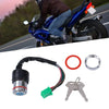 Motorcycle Waterproof 6-Wire Design Motorcycle Ignition Key Switch 2 Keys
