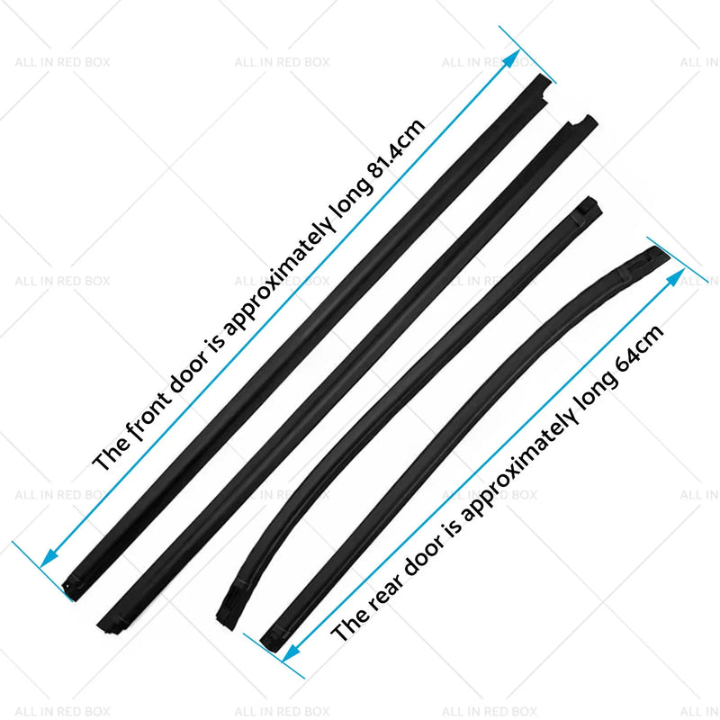 Isuzu D-Max Window Glass Seals 4 Door Weather Strip (2012-2019)