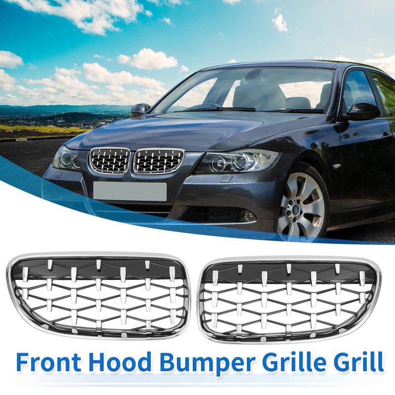 BMW 335is 328i xDrive Front Hood Bumper Grille Grill 1 Pair (2010 - 2013)