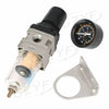 Spray Gun Air Pressure Filter Gauge & In-Line Water Oil Trap (0-150 PSI)