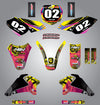Suzuki DRZ 125 (2001-2007) Stickers Custom Graphic Kit - Neon Style