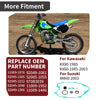 Kawasaki KX60 Water Pump Rebuild Kit w/ Clutch Cover Gasket Seal (1985-2003)