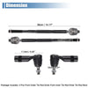 Chrysler 200 Dodge Dart 4pcs Front Inner Outer Tie Rod End Links Kit