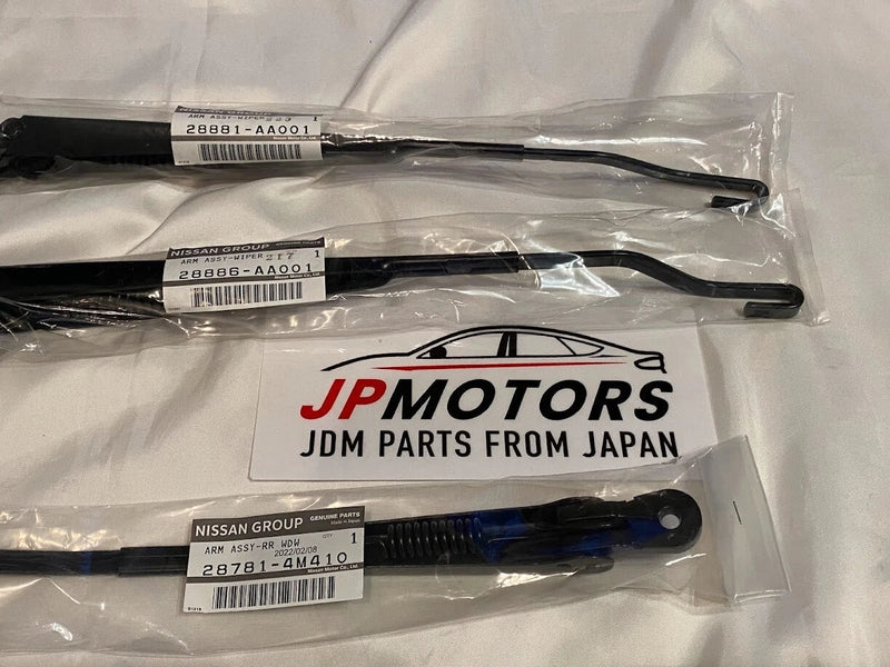 Nissan Skyline BNR34 R34 GT-R GTR 2 x Wiper Arm Front Rear (1999–2002)