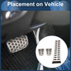 Kia K5 (2011-2015) Silver Tone 3 x Manual Foot Accelerator Pedal Covers