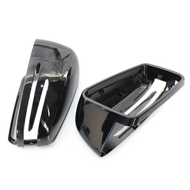 Mercedes Benz E / C / S W212 W204 W221 Gloss Black Rearview Mirror Covers (N/A)