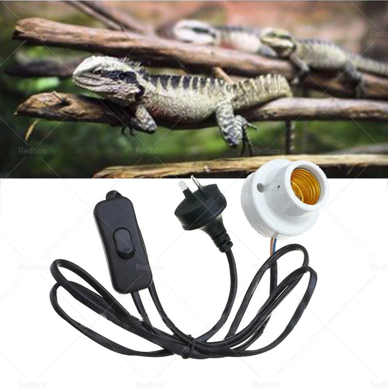 Brooder Reptile Tortoise Ceramic Heat UV UVB Lamp Light Holder